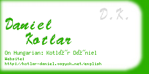 daniel kotlar business card